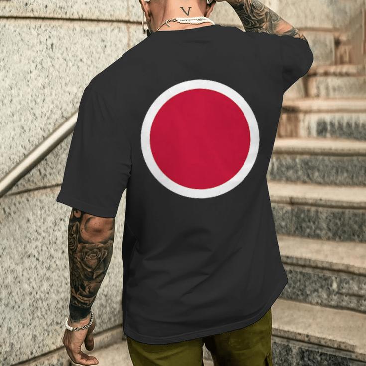 日本空軍 ラウンドデル記章 Jasdf 日本武装部隊 メンズTシャツ バックプリント 彼への贈り物