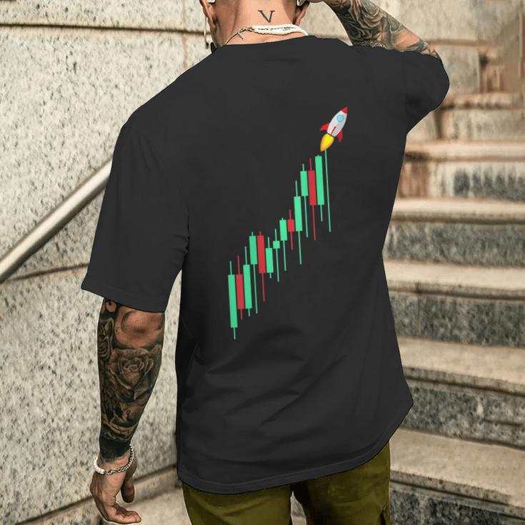 月へムーニング暗号株取引強気トレーダー Btc メンズTシャツ バックプリント 彼への贈り物