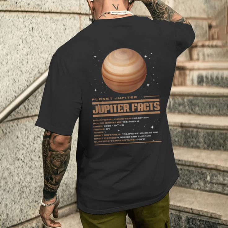 木星の事実 メンズTシャツ バックプリント 彼への贈り物