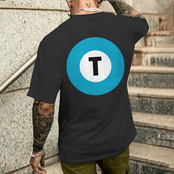 東京メトロ東西線 メンズTシャツ バックプリント 彼への贈り物