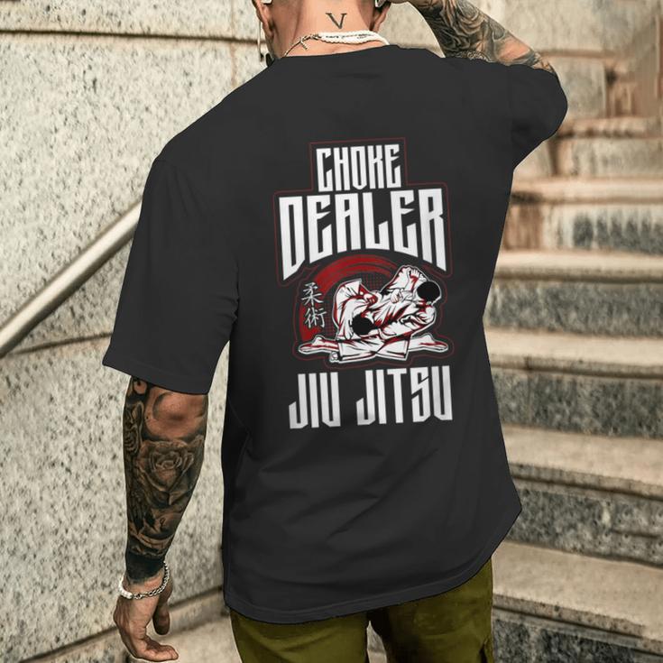 柔術 チョークディーラー 柔術 メンズTシャツ バックプリント 彼への贈り物