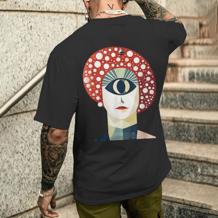 森の目 メンズTシャツ バックプリント 彼への贈り物