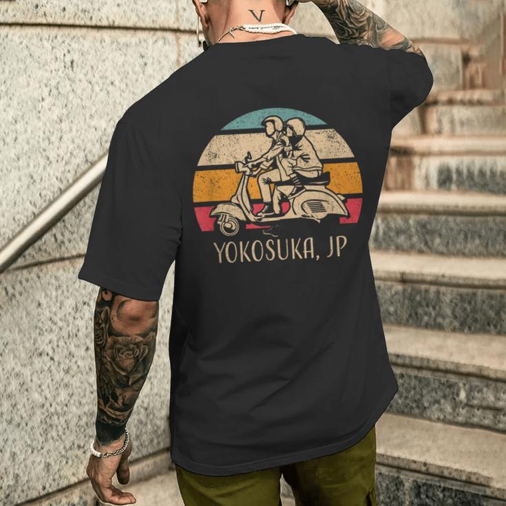 横須賀ジャパン ビンテージスタイル スクーターデザイン メンズTシャツ バックプリント 彼への贈り物