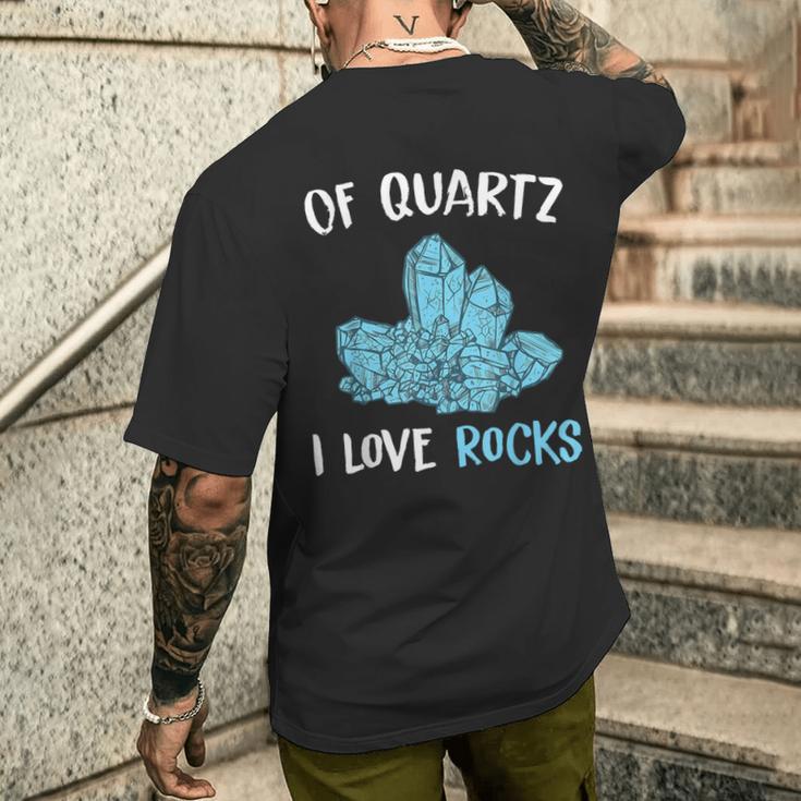 水晶鉱石コレクター 地質学者 メンズTシャツ バックプリント 彼への贈り物