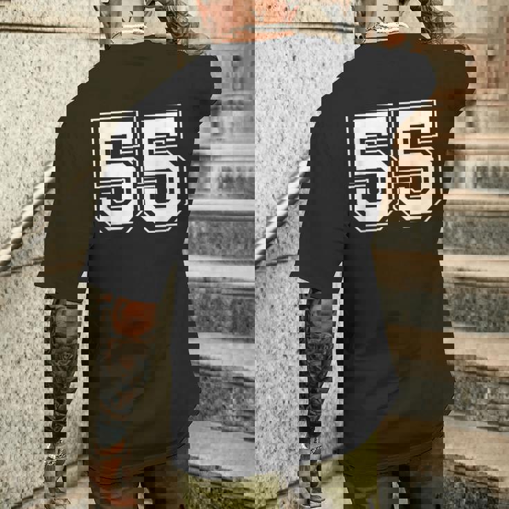 番号55 メンズTシャツ バックプリント 彼への贈り物