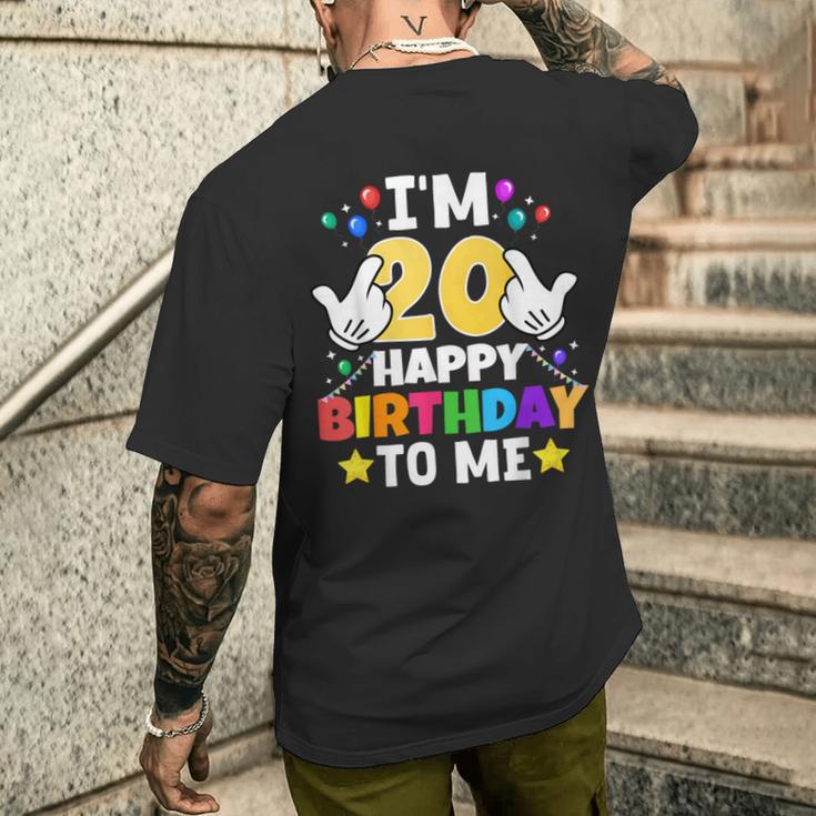 私は20歳です。お誕生日おめでとう、面白い20歳の誕生日 メンズTシャツ バックプリント 彼への贈り物