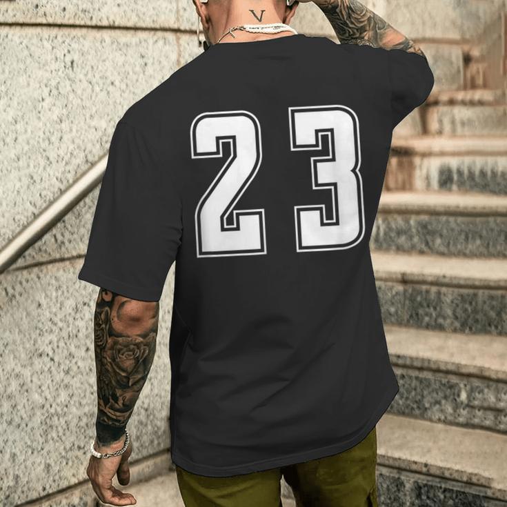 背番号 23 チーム短大スポーツ背番号付きユニフォーム メンズTシャツ バックプリント 彼への贈り物