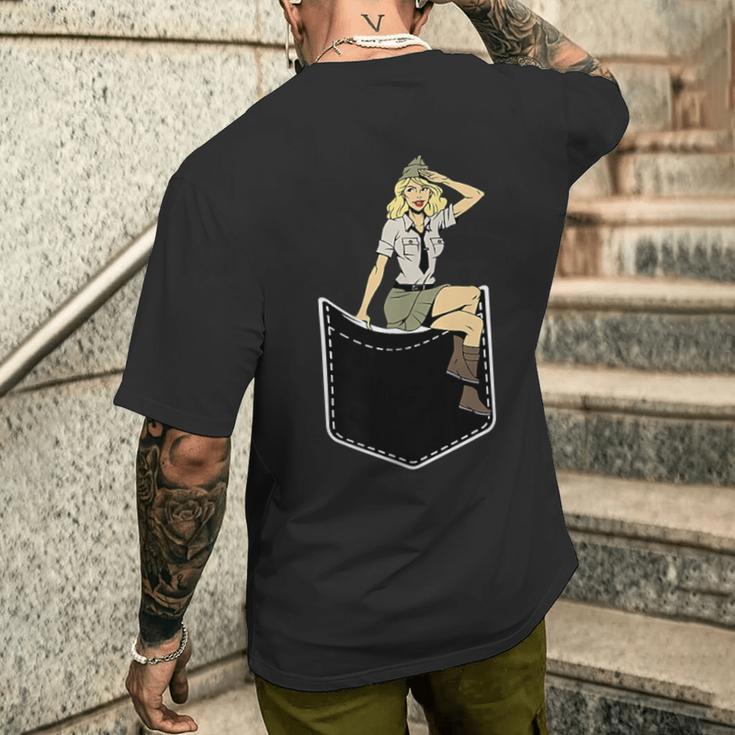 胸にピンナップガール グラフィックtシャツ クラシック ピンナップポスター メンズTシャツ バックプリント 彼への贈り物