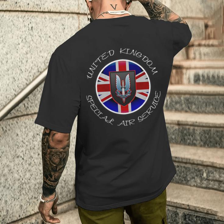 英国特殊航空サービス 特殊部隊 メンズTシャツ バックプリント 彼への贈り物