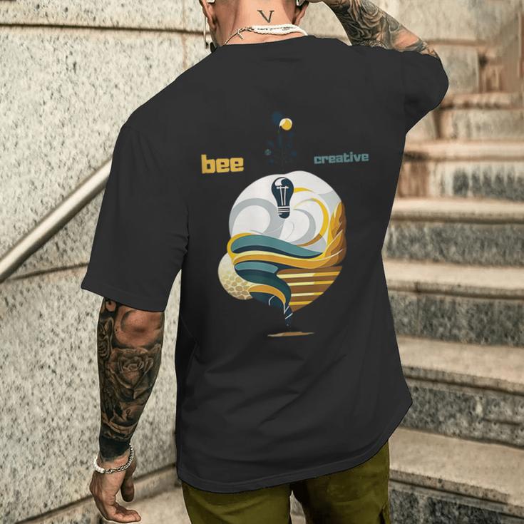 蜂 クリエイティブ メンズTシャツ バックプリント 彼への贈り物