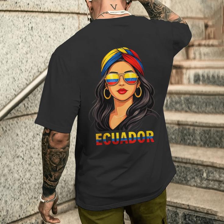 誇り高きエクアドル エクアドル メンズTシャツ バックプリント 彼への贈り物
