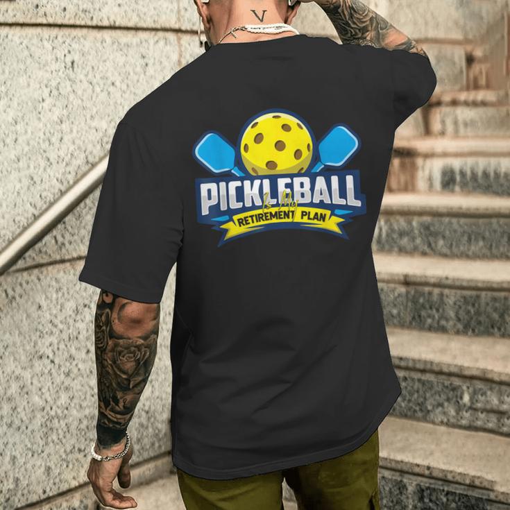 退職ピックルボール アパレル ピックルボール メンズTシャツ バックプリント 彼への贈り物