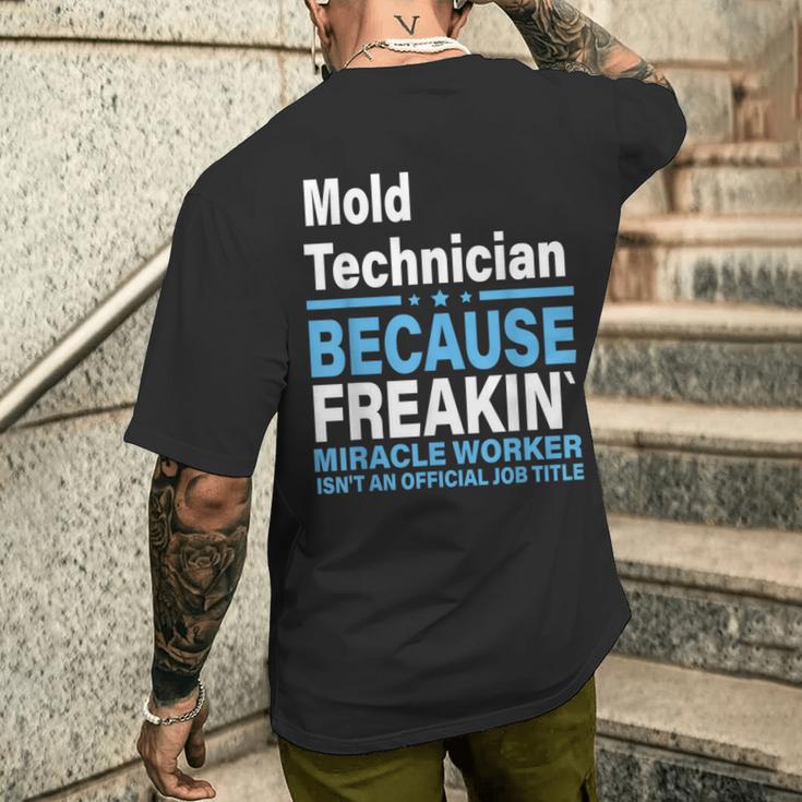 金型技術者 メンズTシャツ バックプリント 彼への贈り物