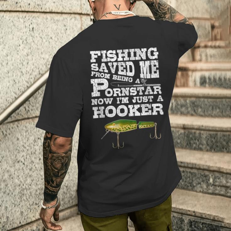 釣り用シャツ 面白いポルノスター バス ビッグフィッシュルアー メンズTシャツ バックプリント 彼への贈り物