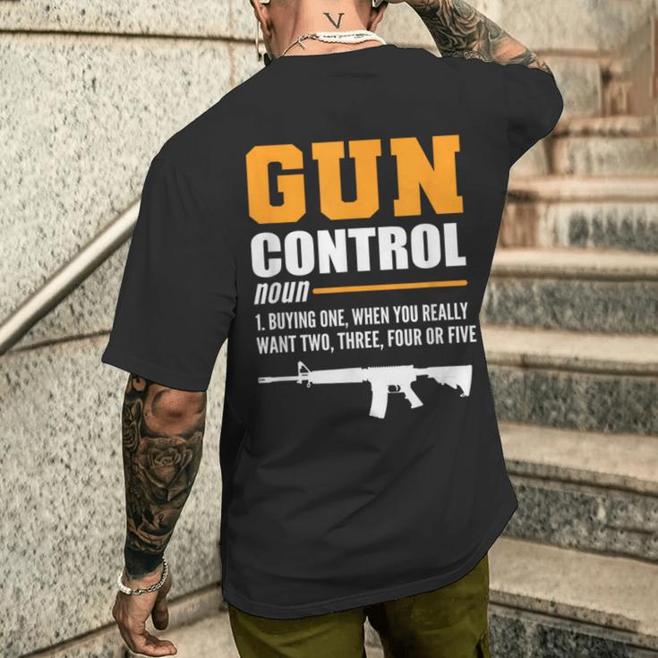 銃規制定義保安官 メンズTシャツ バックプリント 彼への贈り物