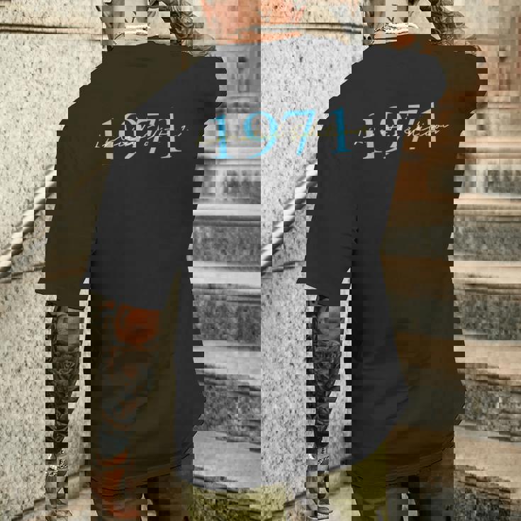 限定版 1971 誕生日 1971 1971年生まれ ヴィンテージ メンズTシャツ バックプリント 彼への贈り物