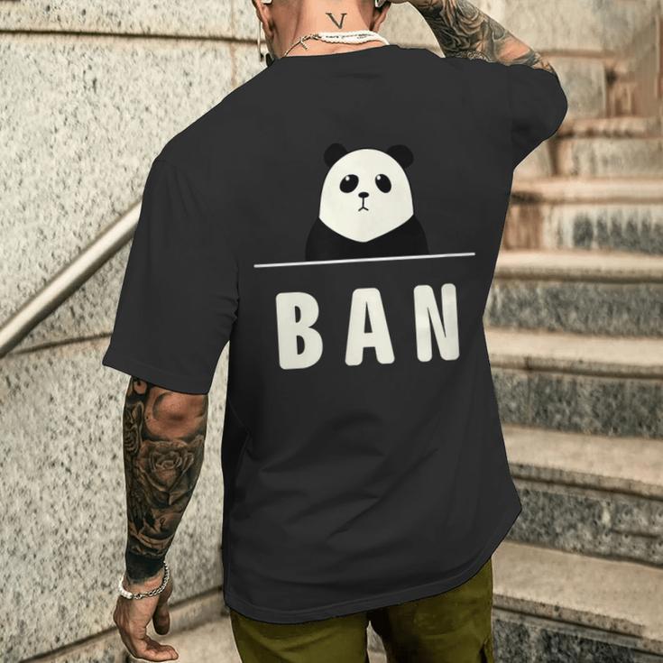面白い 「Ban」おもしろギャグ-ジョーク 漢字 ばん 文字入り メンズTシャツ バックプリント 彼への贈り物