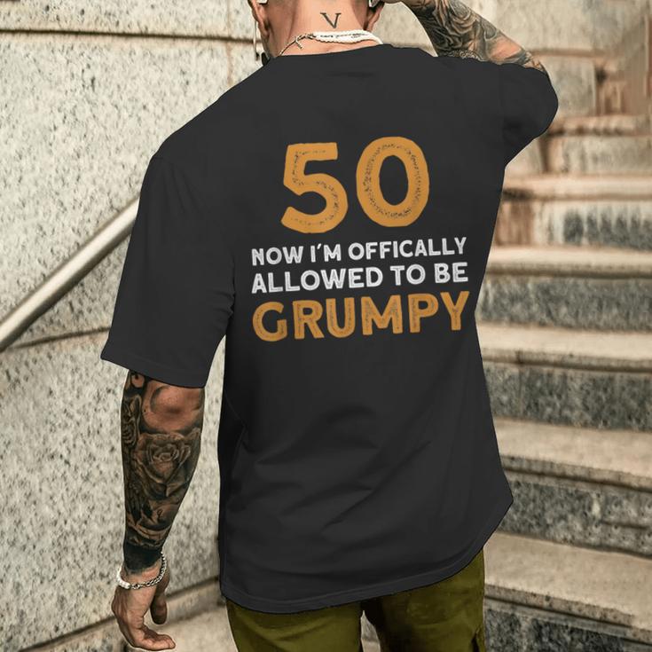 面白い50歳の誕生日プレゼント-50歳の誕生日 メンズTシャツ バックプリント 彼への贈り物