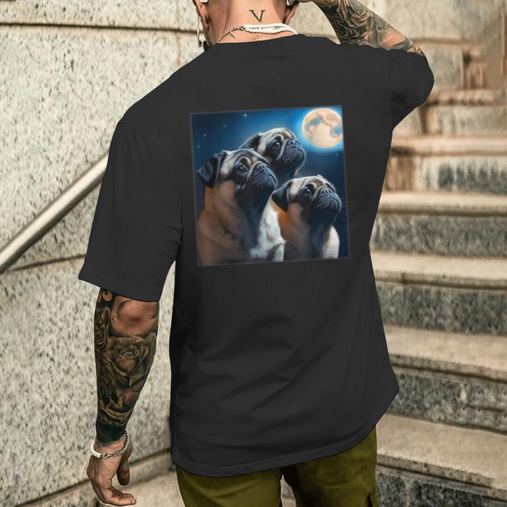 面白いtシャツ パグ 犬 かわいい イヌ わんこ メンズ 犬好き グッズ 面白い 服 ネタ 子供 キッズ メンズTシャツ バックプリント 彼への贈り物