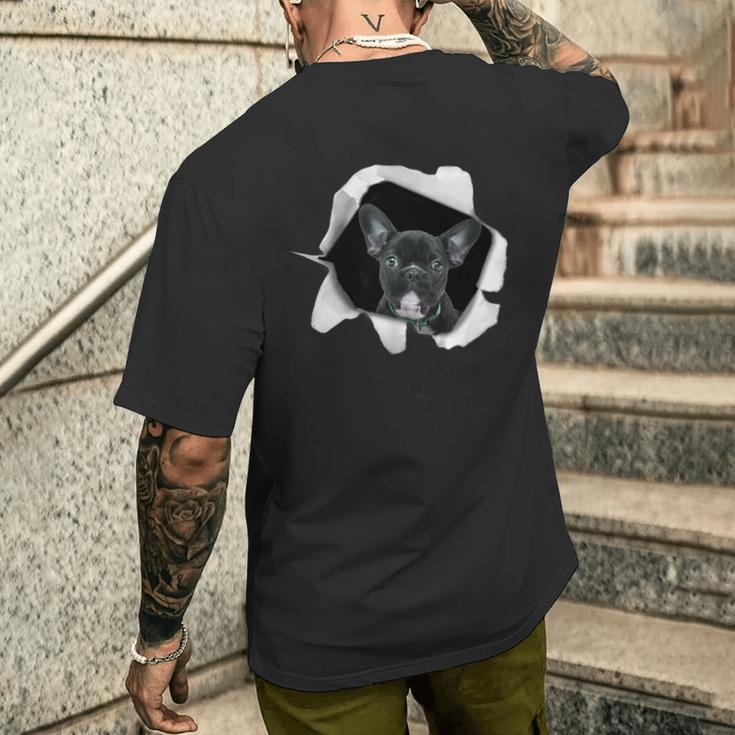 面白いtシャツ フレンチブルドッグ 犬 イヌ わんこ メンズ 犬好き グッズ かわいい 面白い 服 ネタ メンズTシャツ バックプリント 彼への贈り物