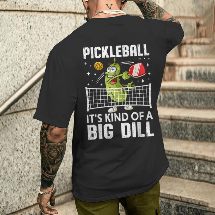 面白いピックルボールtシャツ It's Kind Of A Big Dill パドルボール メンズTシャツ バックプリント 彼への贈り物