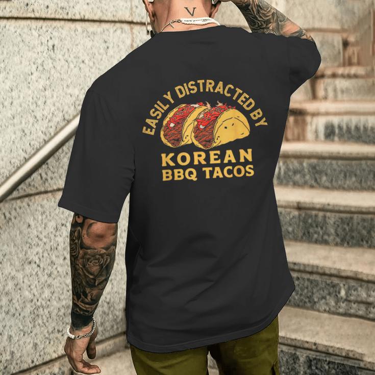 韓国bbqタコスレトロタコス愛好家に簡単に気を取られます メンズTシャツ バックプリント 彼への贈り物