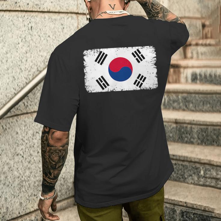 韓国軍 裏面 韓国国旗 メンズTシャツ バックプリント 彼への贈り物