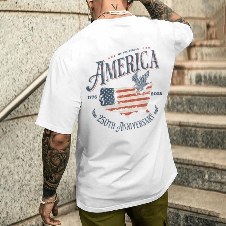 250Th Anniversary 4Th Of July America アメリカ ヴィンテージ メンズTシャツ バックプリント 彼への贈り物