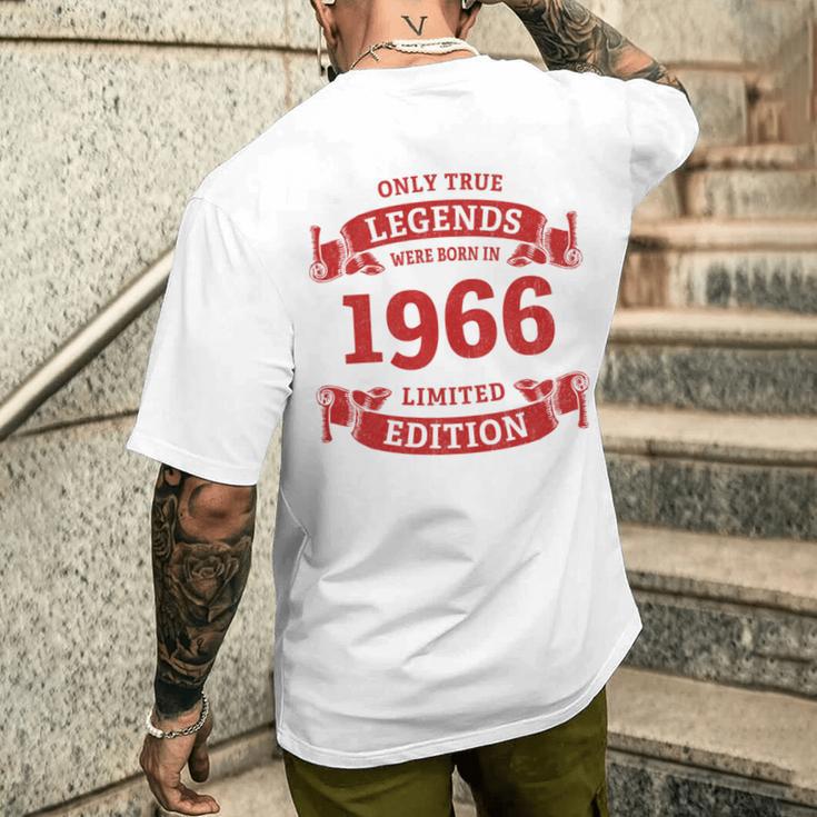 60歳の誕生日 還暦 真のレジェンドは1966年生まれ 長袖tシャツ メンズTシャツ バックプリント 彼への贈り物