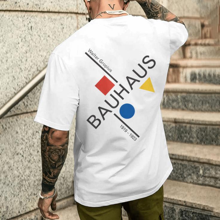 Bauhausムーブメントtシャツ、1923年建築作品。 メンズTシャツ バックプリント 彼への贈り物