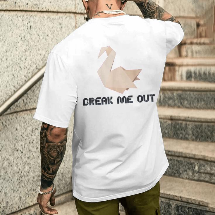Break Me Out Of This Prison 折り紙 メンズTシャツ バックプリント 彼への贈り物