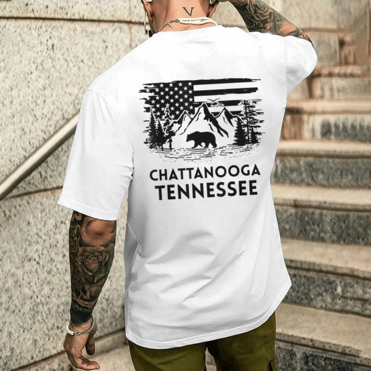 Chattanooga テネシーベア アメリカ国旗 南部 メンズTシャツ バックプリント 彼への贈り物