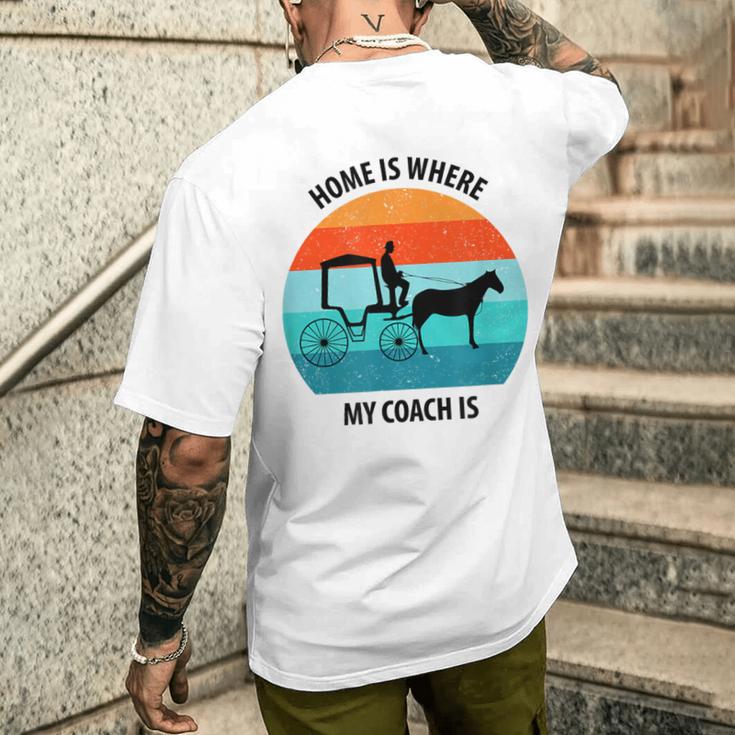 Coachman 馬車 馬車 職業格言 メンズTシャツ バックプリント 彼への贈り物