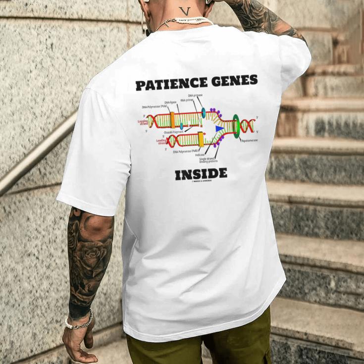 Dna複製内部の忍耐遺伝子 分子生物学 メンズTシャツ バックプリント 彼への贈り物