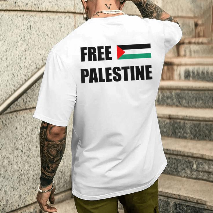 Free Gaza Free Palestine Flag ビンテージtシャツ メンズTシャツ バックプリント 彼への贈り物