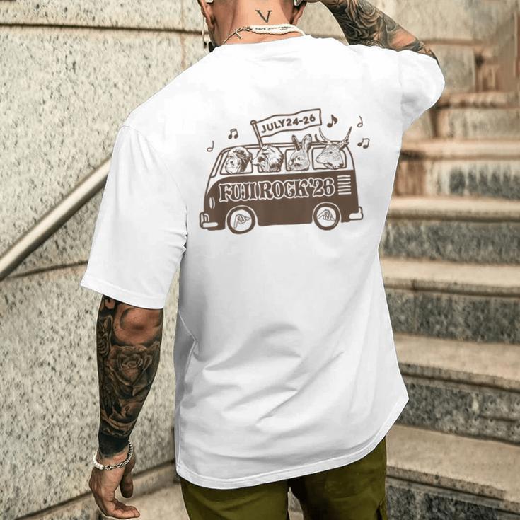 Fuji Rock 2026 Animal Amazon Limited Orange メンズTシャツ バックプリント 彼への贈り物