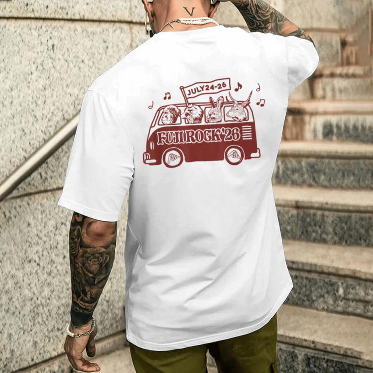Fuji Rock 2026 Animal Amazon Limited Yellow メンズTシャツ バックプリント 彼への贈り物