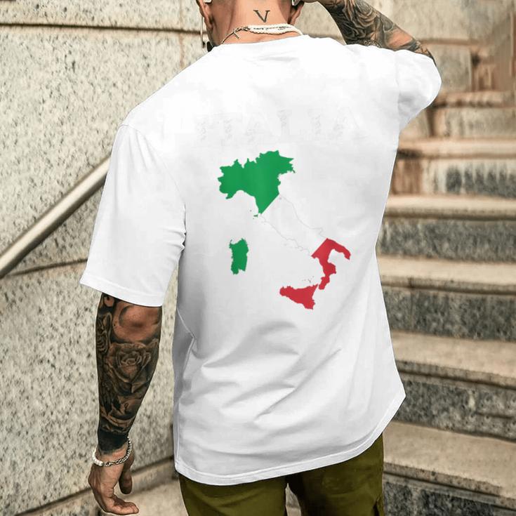 Italy National Pride メンズTシャツ バックプリント 彼への贈り物