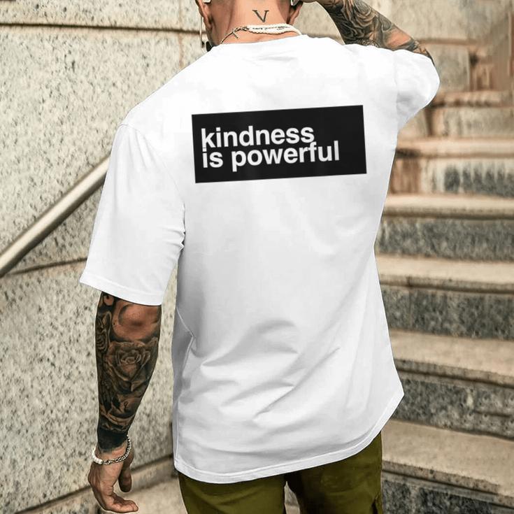 Kindness Is Powerful メンズTシャツ バックプリント 彼への贈り物