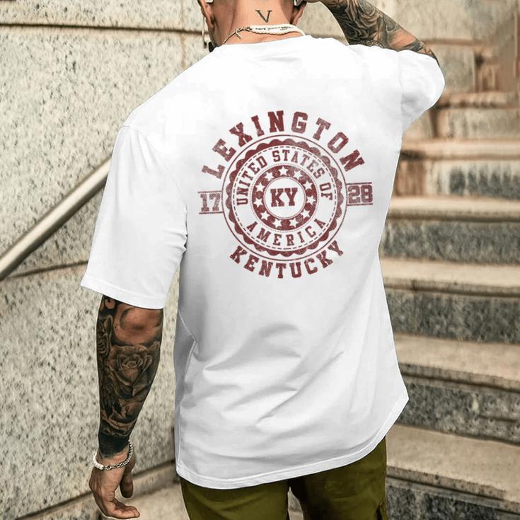 Lexington Ky メンズTシャツ バックプリント 彼への贈り物