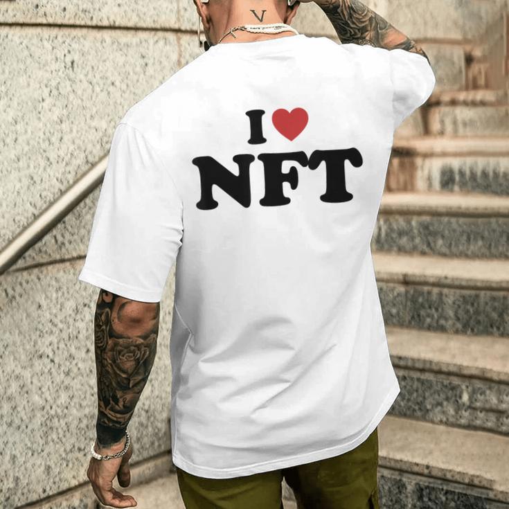 I Love Nft メンズTシャツ バックプリント 彼への贈り物