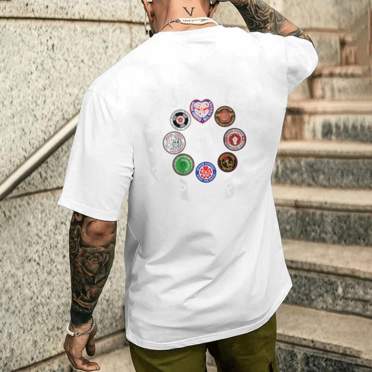 Northernoul バッジ ストーク ウィッグ マンチェスター ブラックプール メンズTシャツ バックプリント 彼への贈り物