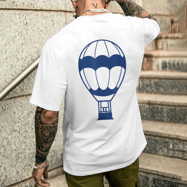 Simple Hot Air Balloon 熱気球 面白い シンプル ミニマリスト 気球 熱気球 メンズTシャツ バックプリント 彼への贈り物