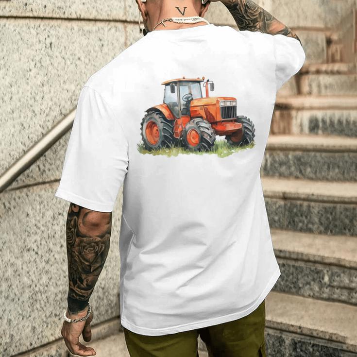 Snirt トラクターtシャツ、トラクター、トラクターコーヒーマグ メンズTシャツ バックプリント 彼への贈り物