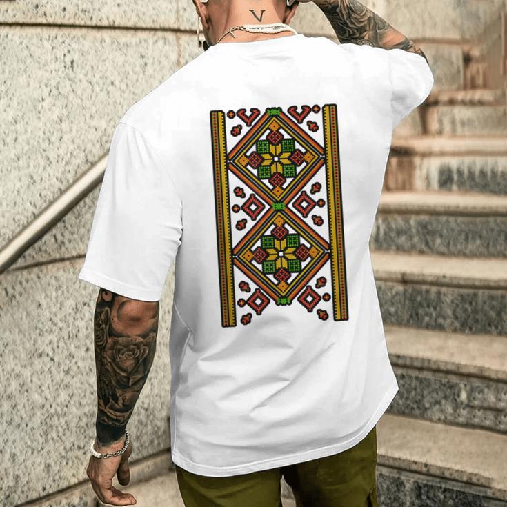 Vyshyvanka ウクライナ刺繍 刺繍 プロウクライナ語 メンズTシャツ バックプリント 彼への贈り物