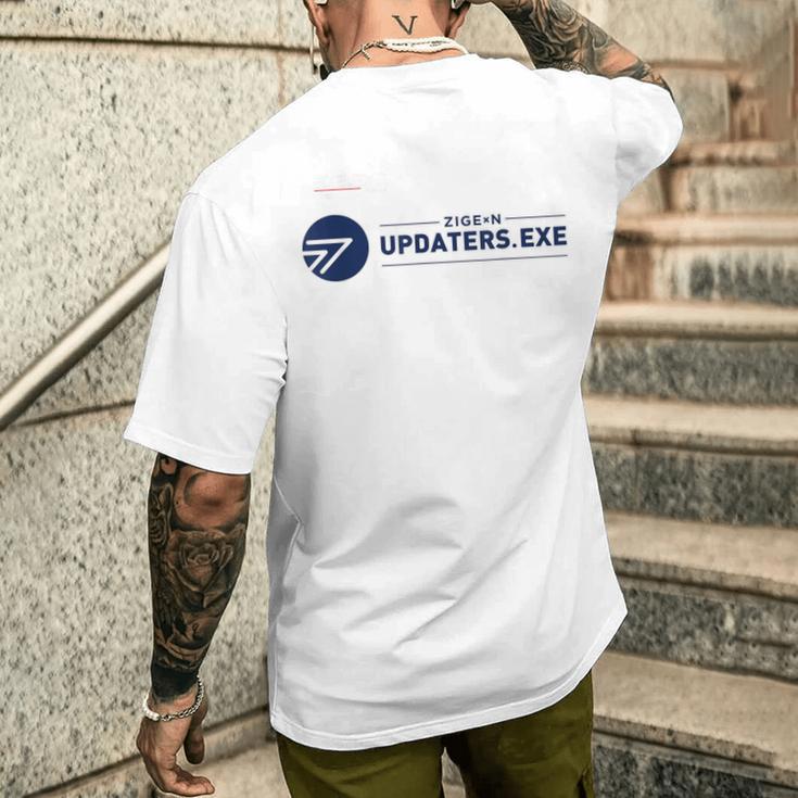 Zigexn UpdatersExe_23_中元聡師 メンズTシャツ バックプリント 彼への贈り物