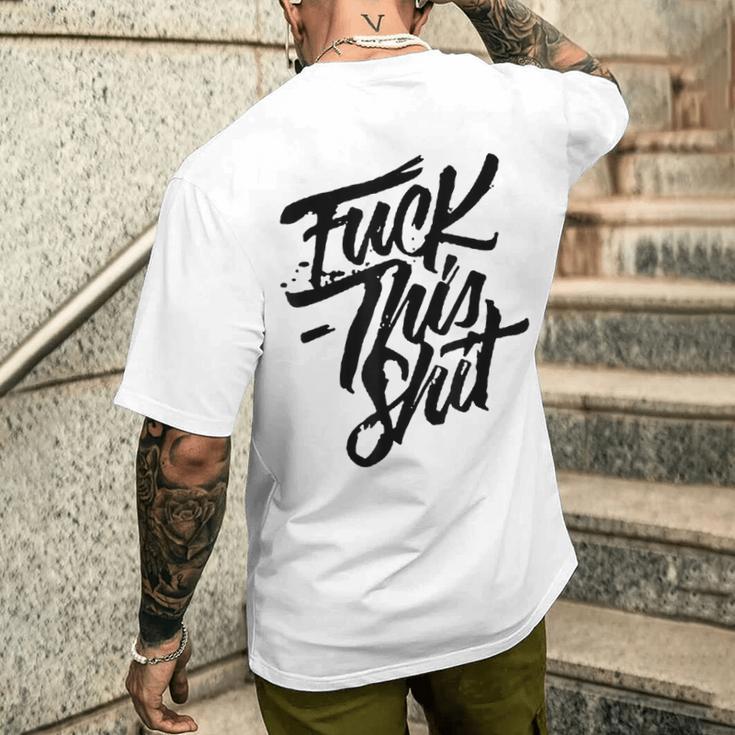 このクソをファック メンズTシャツ バックプリント 彼への贈り物