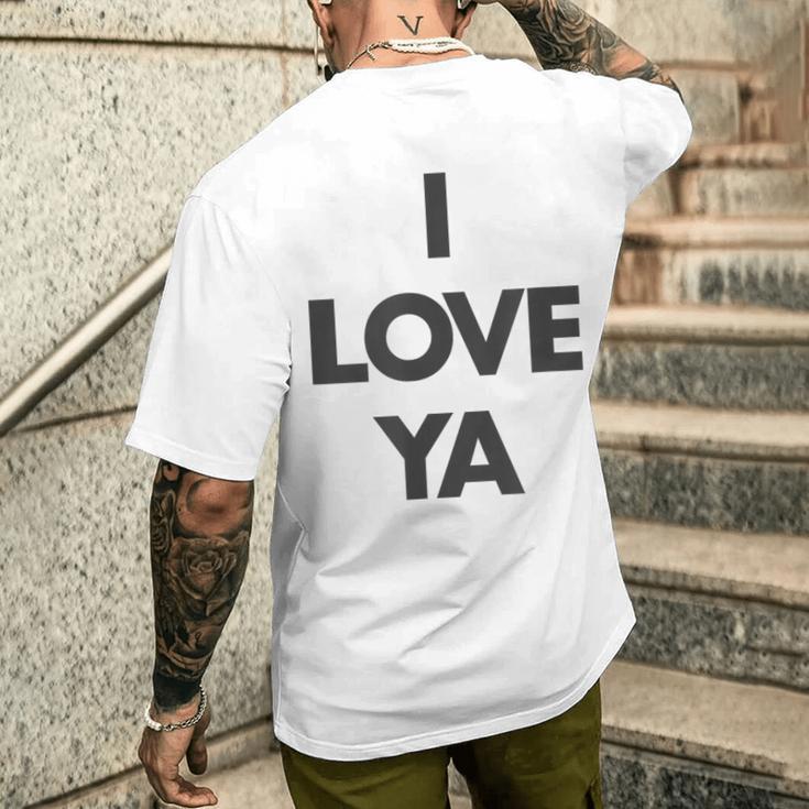 アイ・ラヴ・ヤ-ザット・セイズ・アイ・ラヴ・ユア メンズTシャツ バックプリント 彼への贈り物