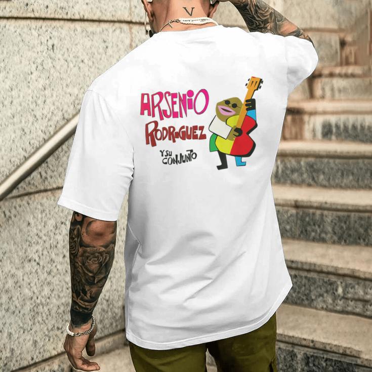 アルセニオ・ロドリゲス・イ・ス・コンフント・サルサ・チャラナガキューバ メンズTシャツ バックプリント 彼への贈り物