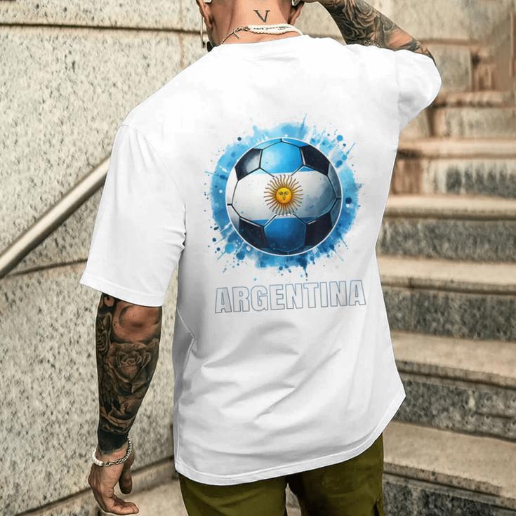 アルゼンチン ボールシャツ アルゼンチン プレーヤー ボーイズ アルゼンチン メンズTシャツ バックプリント 彼への贈り物